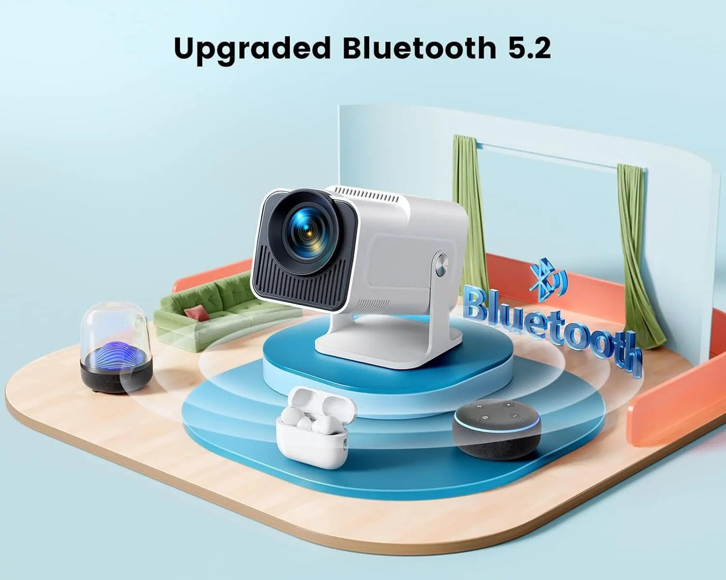 Mini Portable Projector for iOS/Android