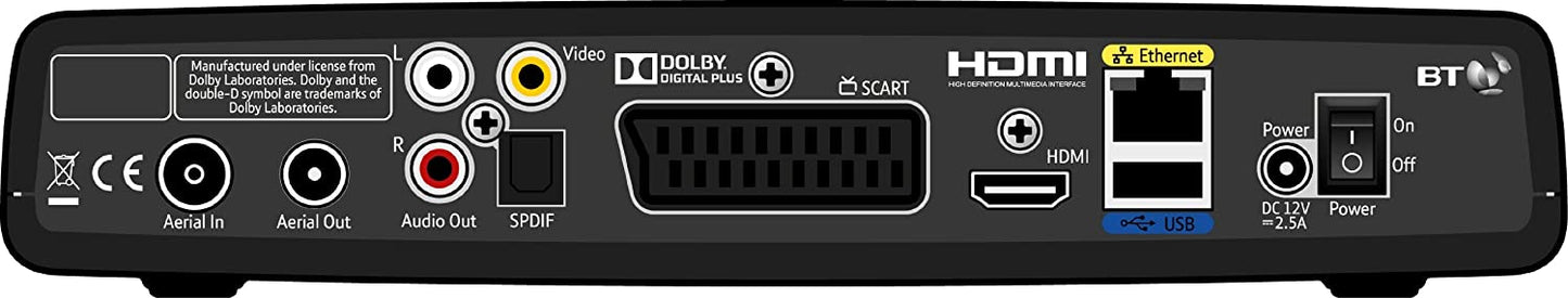 BT Youview+ Set Top Box with Twin HD Freeview and 7 Day Catch Up TV, RENEWED No Subscription (Copy)