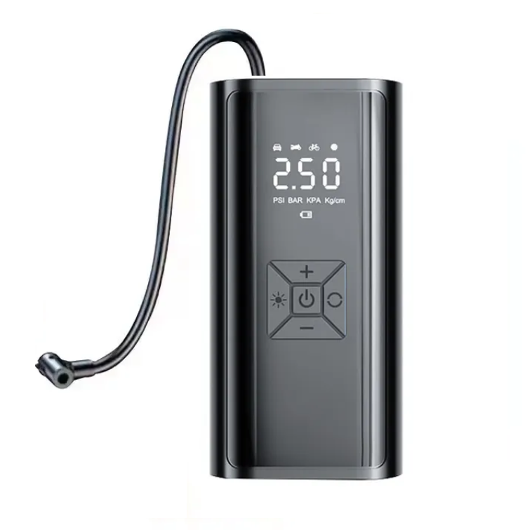 Phantom Portable Electric Tyre Inflator, 150 PSI, 4500mAh Battery, Digital Display, Type-C, LED Light, 4 Inflation Modes
