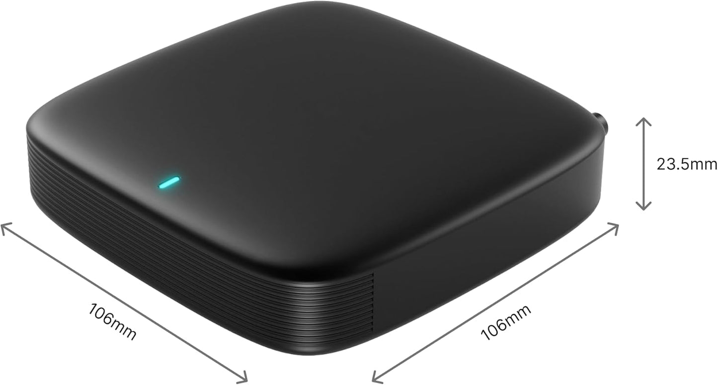 MAG 555 4K Streaming media player with Google TV, 4K HDR at 60 frames per second and 8-channel Dolby Digital sound