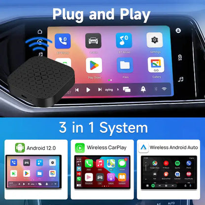 Phantom MagicBox CarPlay for YouTube netflix,Convert Wired CarPlay to Wireless Apple CarPlay and Wireless Android Auto,for Factory Wired CarPlay Cars, Plug and Play